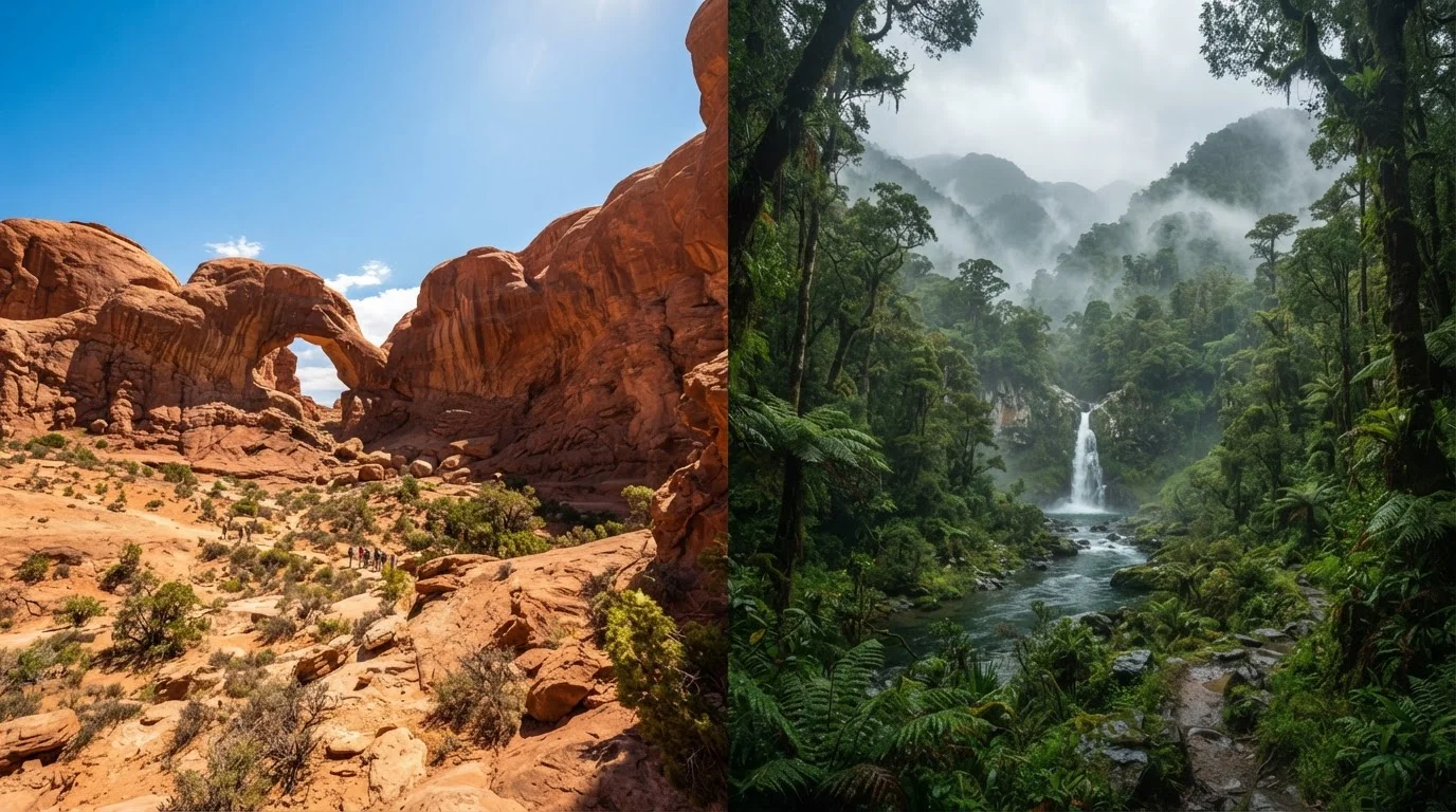 Desert Southwest vs. Pacific Northwest: Choosing Your Next US Nature Trip