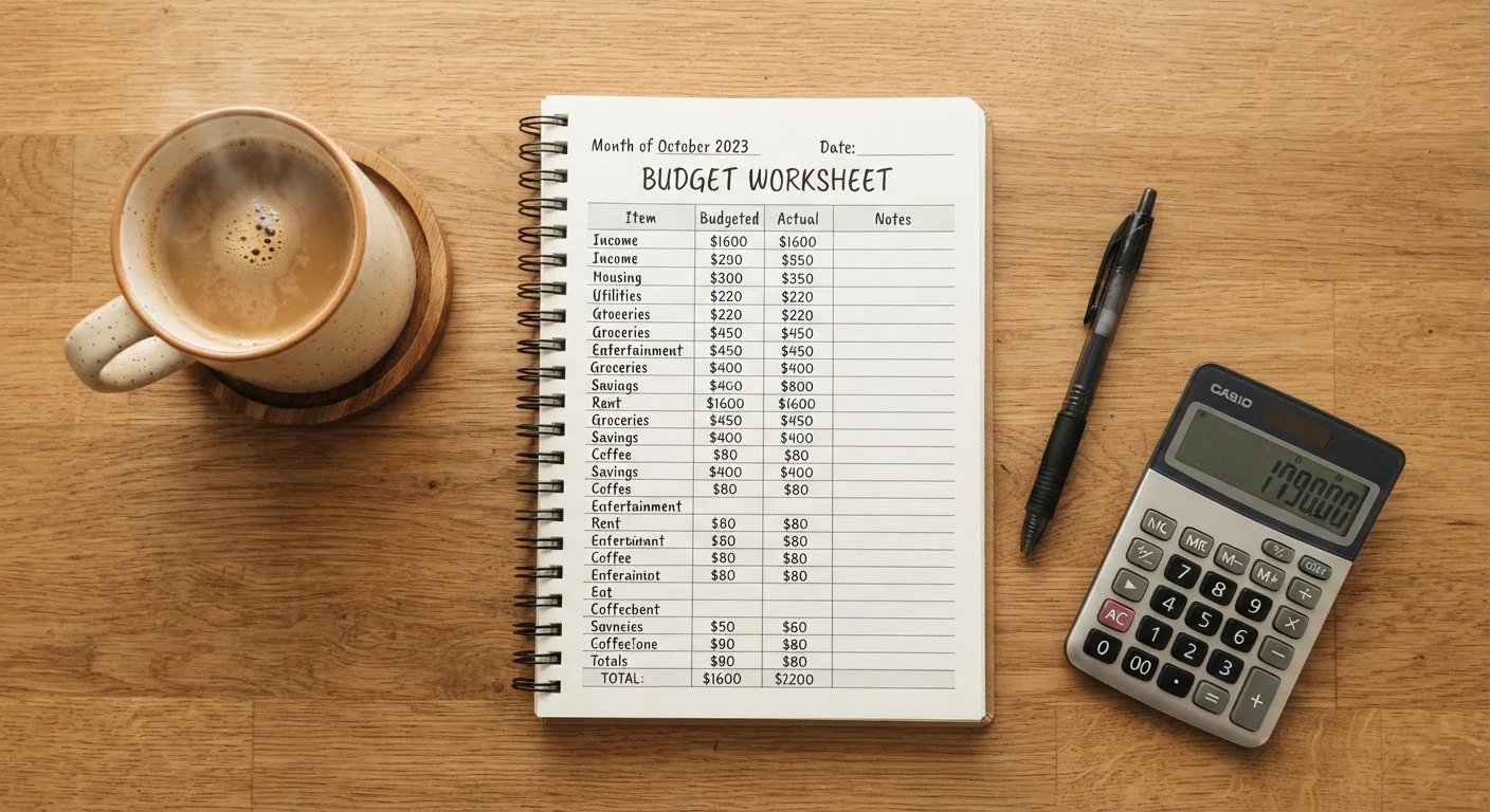 Your First Household Budget, Built from Scratch