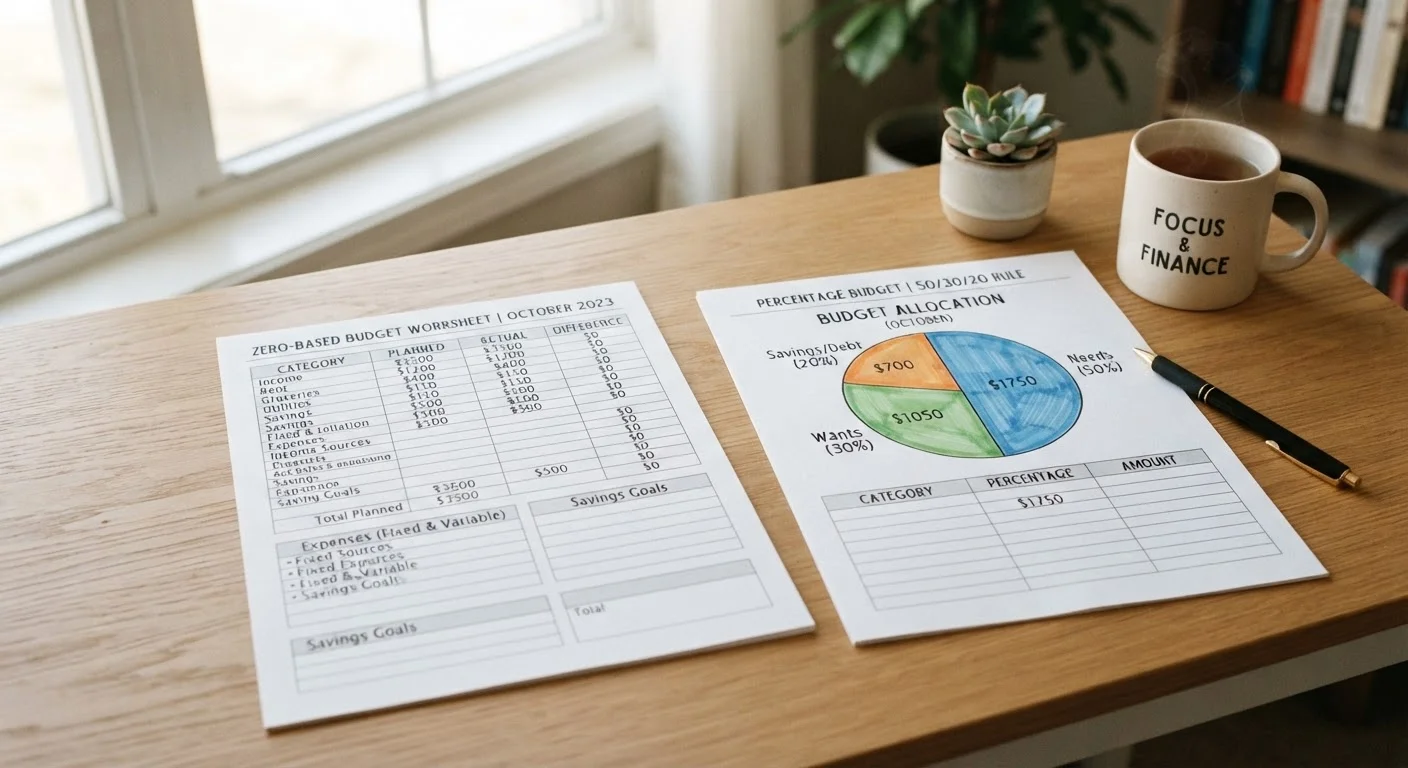 Zero-Based Budgeting vs. Percentage-Based Budgeting: Which Structure Fits Your Life?